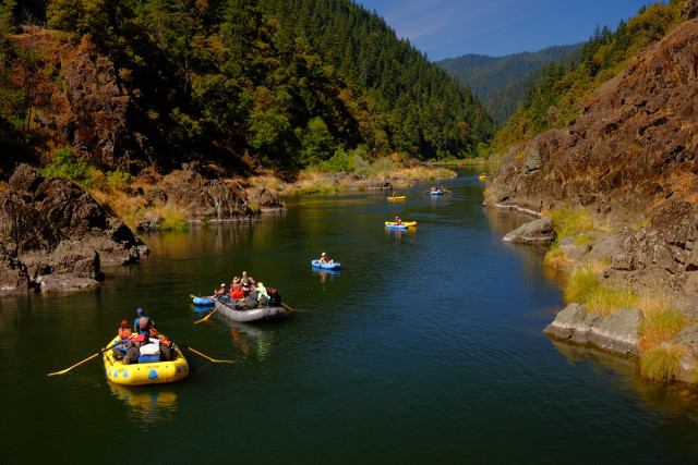 Floating through the Wild & Scenic Section of the Rogue River