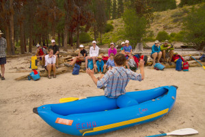 A safety talk on the Middle Fork of the Salmon