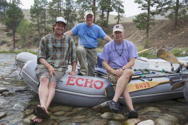 Zach, Joe, and Dick on the Middle Fork of the Salmon