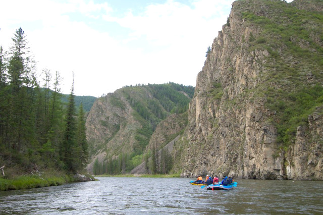 Rafting in Siberia