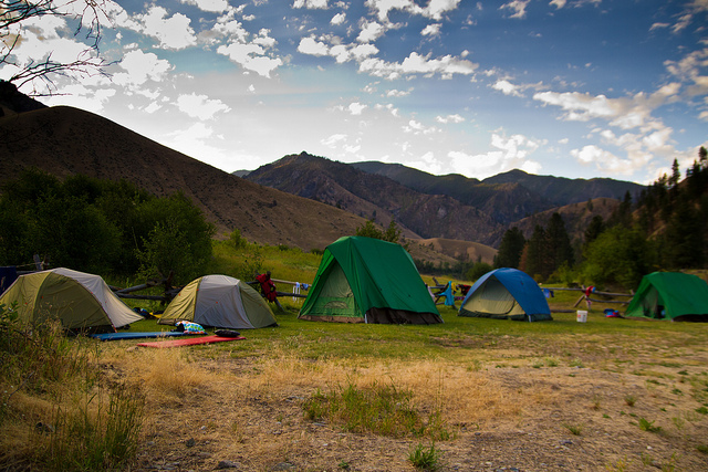 Camping along the Middle Fork of the Salmon River