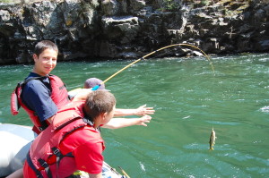 Kids love fishing on the Middle Fork of the Salmon