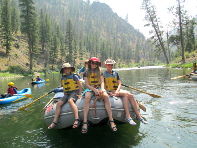 Well-dressed for a rafting trip!