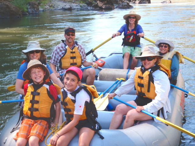 A paddle boat on the Rogue