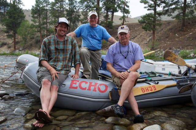 Zach, Dick, and Joe on the Middle Fork of the Salmon River