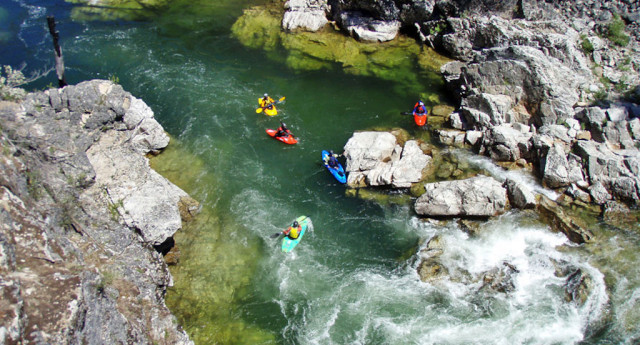 Kayaking the Middle Fork's Pistol Creek Rapid