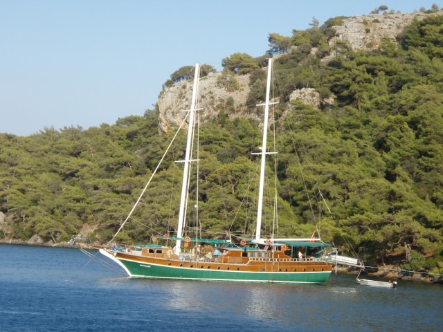 A gulet along the Turquoise Coast